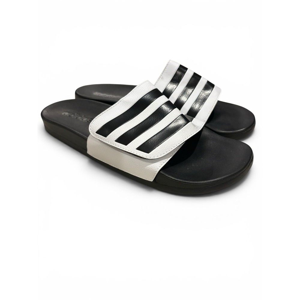 Adidas Adilette Comfort Slides Sandals Foam Footbed Black Navy White Men Women